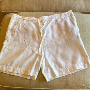 Talbots Linen Drawstring Shorts- Size 10